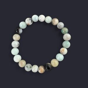 Amazonite Gemstone Bead Bracelet 8mm